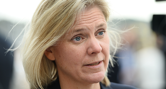 Finansminister Magdalena Andersson
