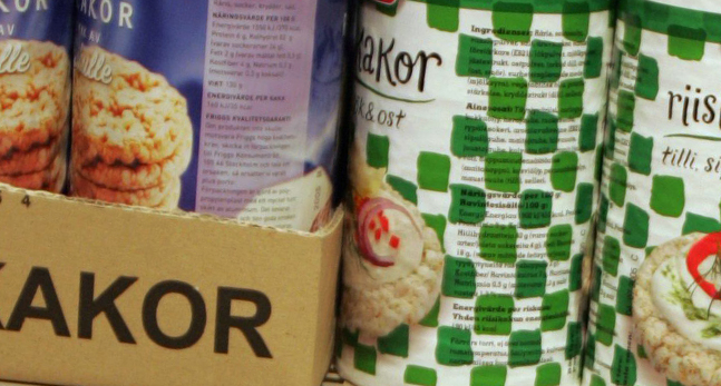 Paket med riskakor.