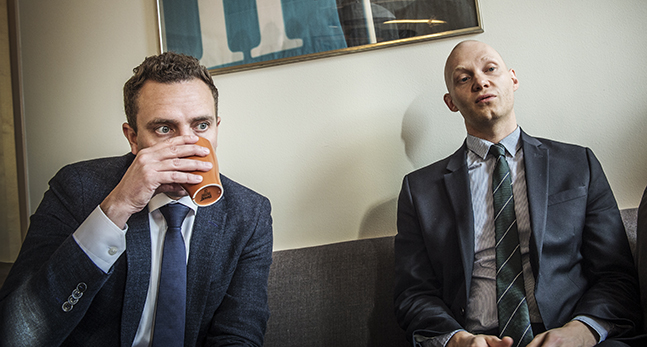 Moderaternas Tomas Tobé och Niklas Wykman,