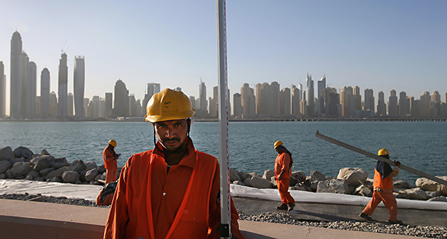 Byggjobbare i Dubai.