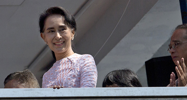 Aung San Suu Kyi.