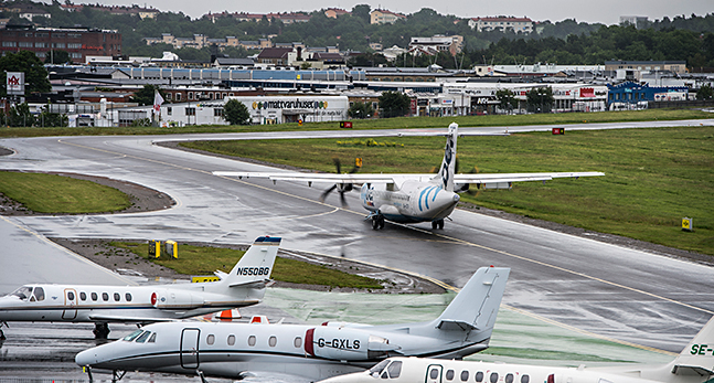 Bromma flygplats.