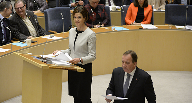 Anna Kinberg Batra och Stefan Löfven.