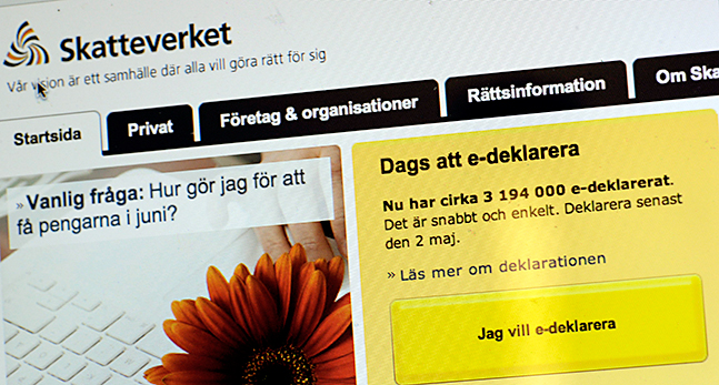 Skatteverkets sajt