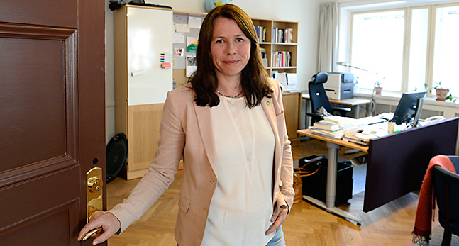 Miljöpartiets politiker Åsa Romson
