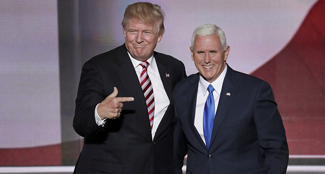 Donald Trump och Mike Pence
