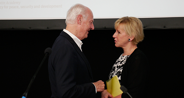 Margot Wallström och Staffan de Mistur