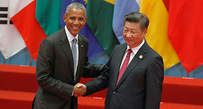 USAs president Barack Obama och Kinas ledare Xi Jinping