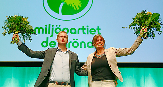 Gustav Fridolin och Isabella Lövin