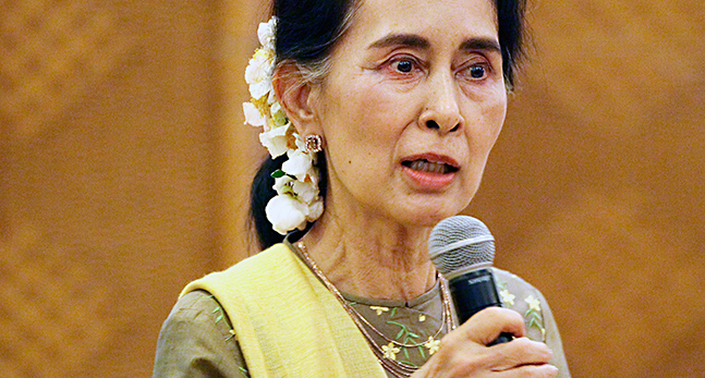 Burmas ledare Aung San Suu Ky