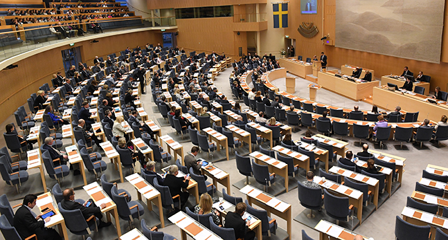 Bild från riksdagen