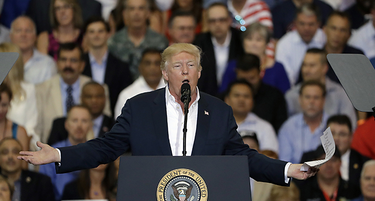 USAs president Donald Trum