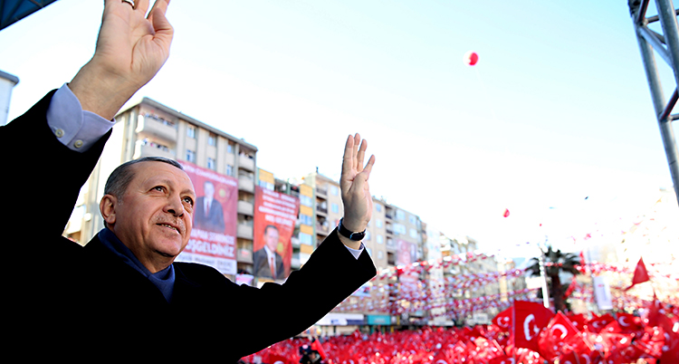 Turkiets ledare Recep Tayyip Erdogan