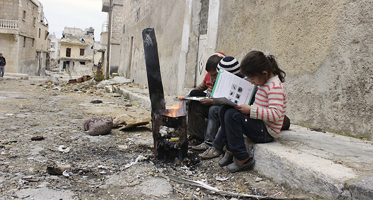 barn i Syrien