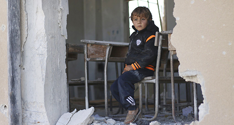 En pojke i Syrien