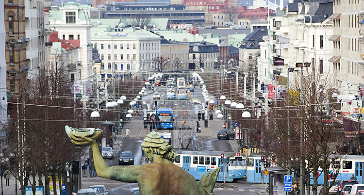 Götaplatsen i Göteborg.