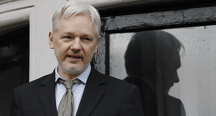 Porträtt på Julian Assange