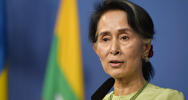 Burmas ledare Aung San Suu Kyl