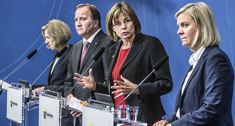 Några av regeringens ministrar
