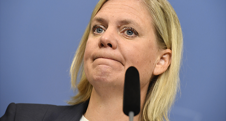 Regeringens finansminster Magdalena Andersson