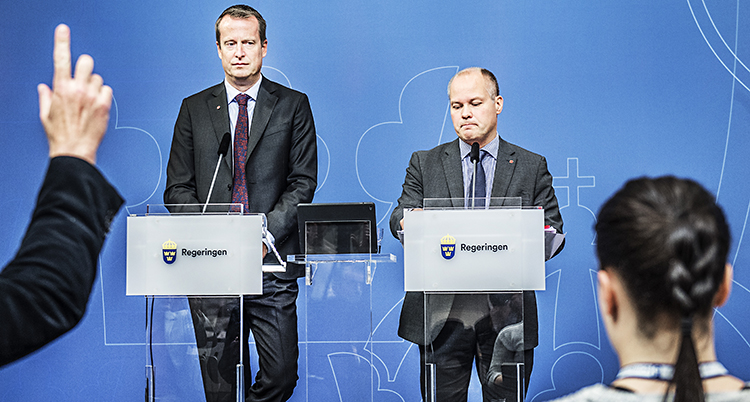 Anders Ygeman och Morgan Johansson i regeringen.