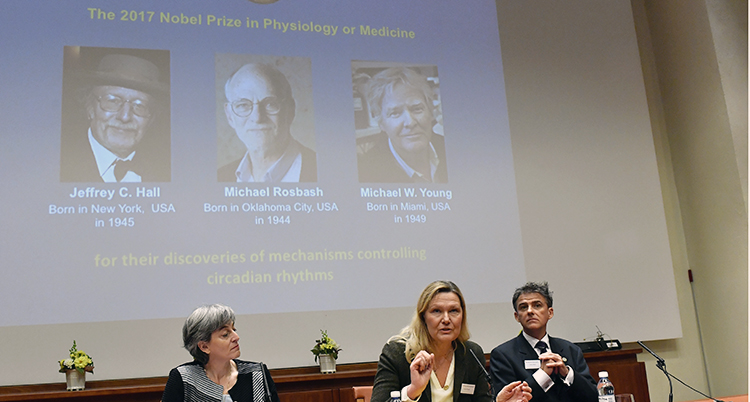 Tre forskare från USA får Nobelpriset i medicin.