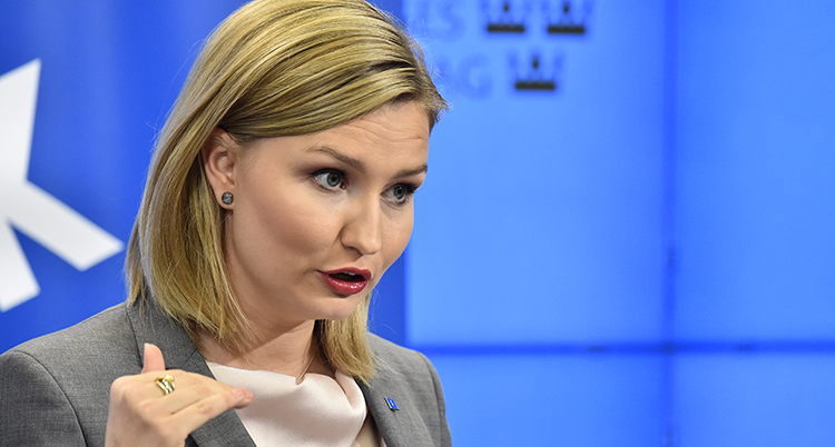 Kristdemokraternas ledare Ebba Busch Tho