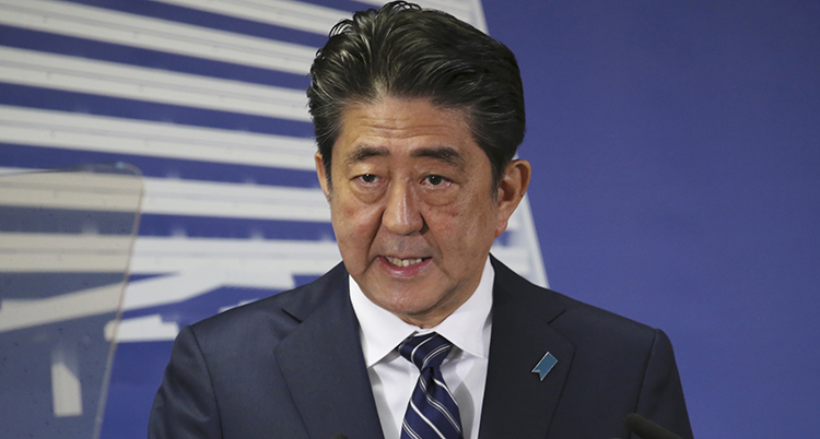Japans ledare Shinzo Abe