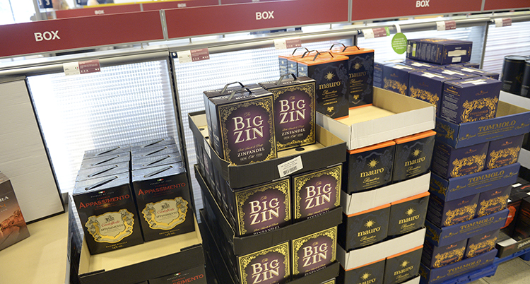 Lådvin på Systembolaget