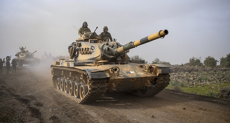 En turkisk stridsvagn