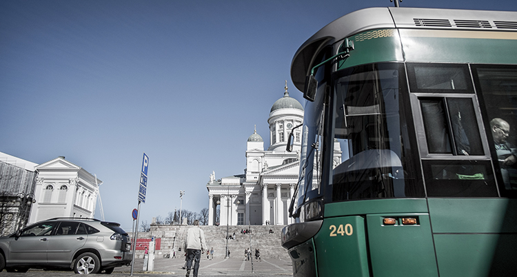 Staden Helsingfors i Finland.