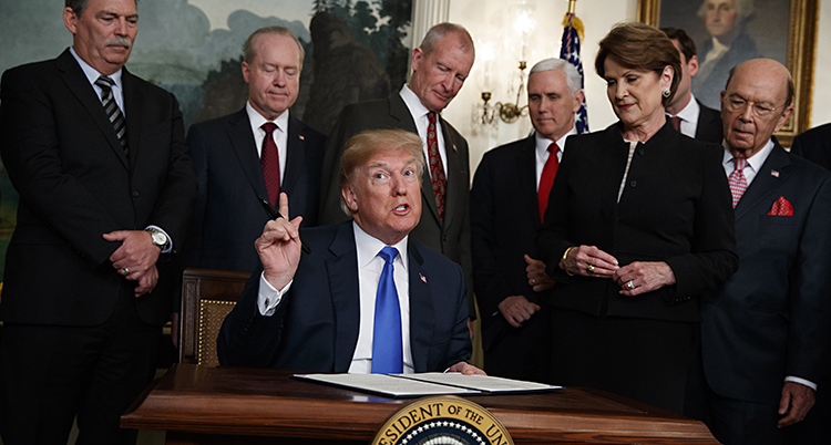 USAs president Donald Trump