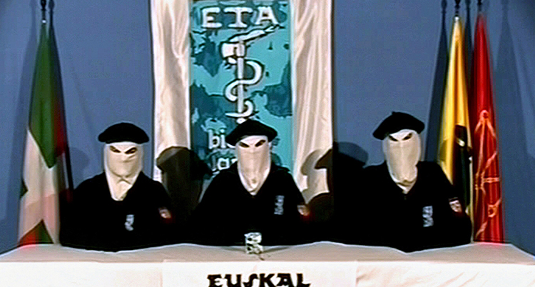 En gammal bild på ledare i ETA