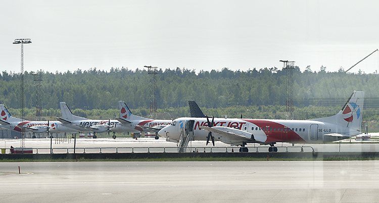 Ett av Nextjets flygplan.