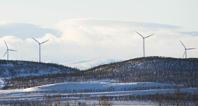 Vindkraftverk i norra Sverige