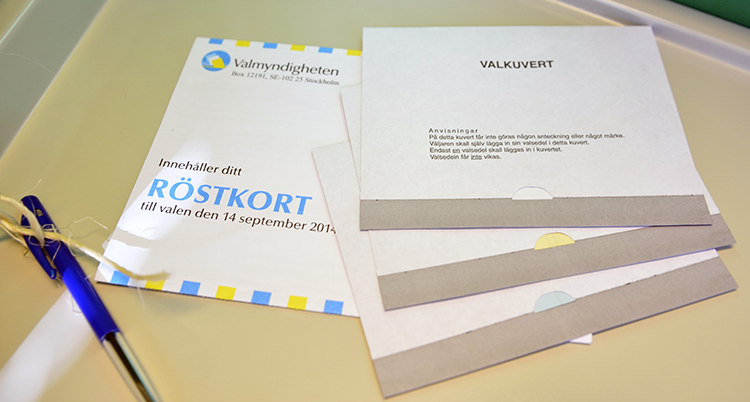 Röstkort och kuvert