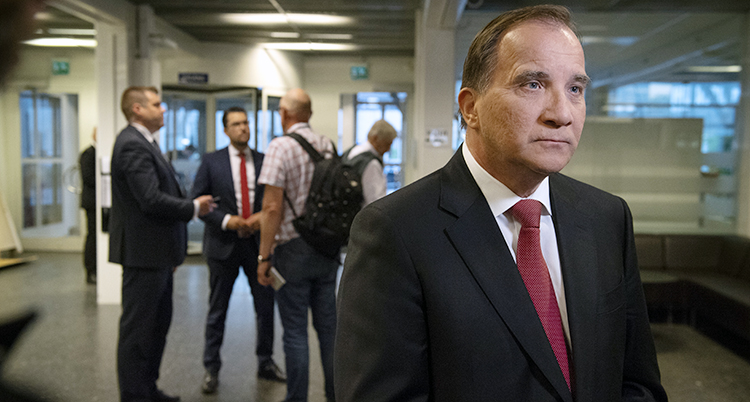 Jimmie Åkesson och Stefan Löfven