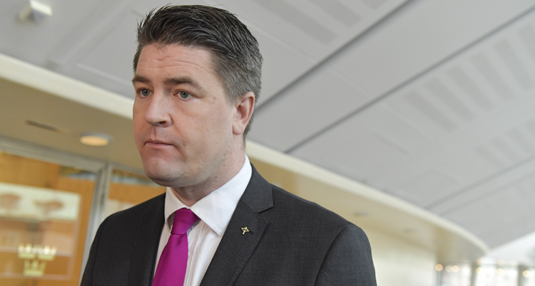 Porträtt på Oscar Sjöstedt