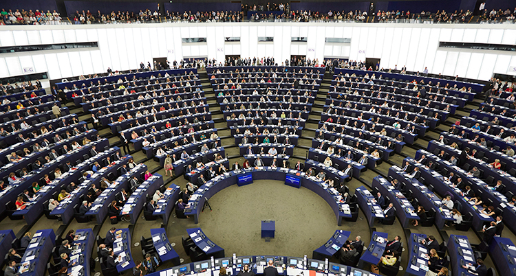 EUs riksdag i Strasbourg.