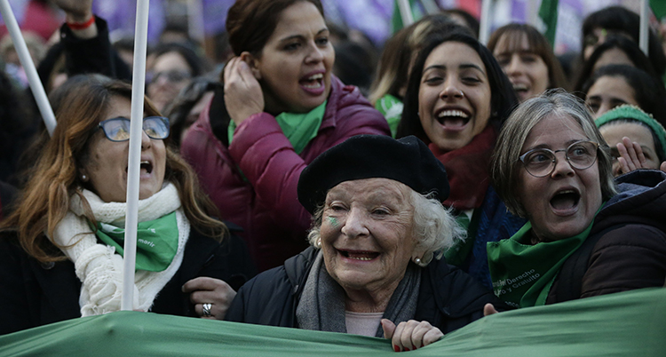 Demonstranter i Argentina