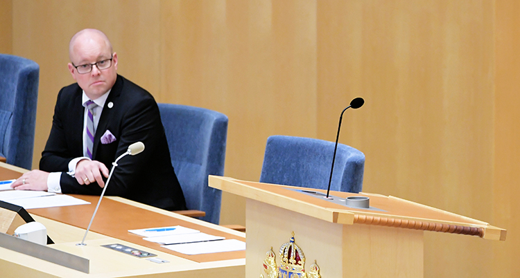 Talmannen Björn Söder sitter i riksdagen.
