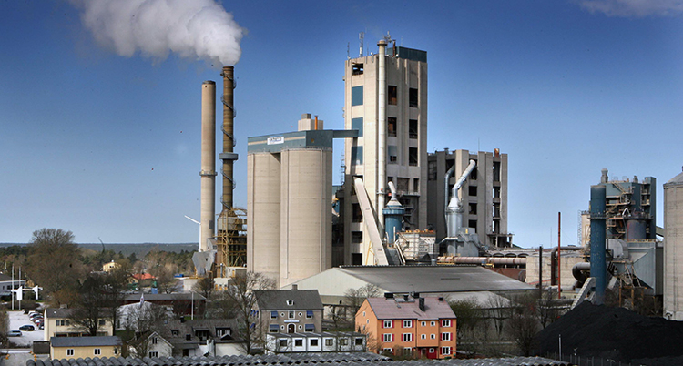 Företaget Cementa på Gotland