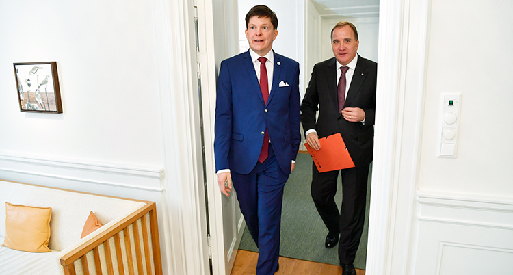 Stefan Löfven hos talmannen
