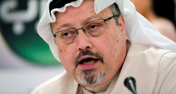 En bild på Jamal Khashoggi.