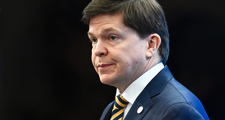 RIksdagens talman Andreas Norlén.