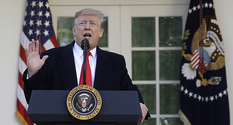 USAs president Donald Trump