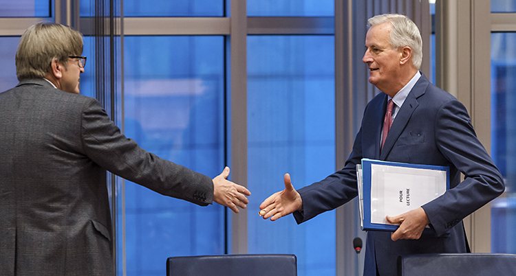 Politiker från EU och Storbritannien träffas