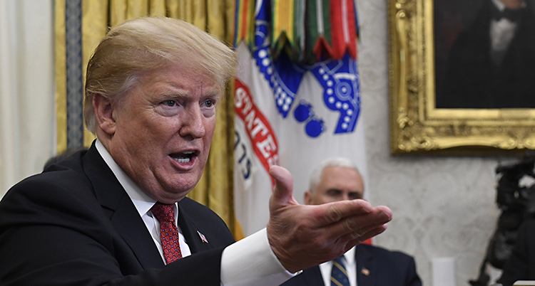 USAs president Donald Trump.