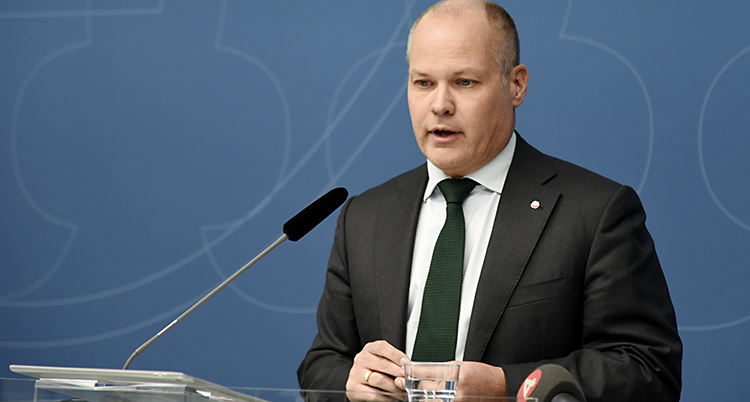 Regeringens minister Morgan Johansson.
