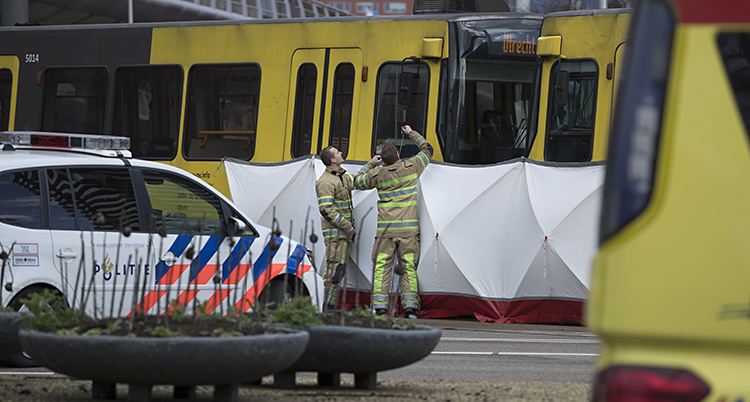 Spårvagnen där människor blev skjutna.